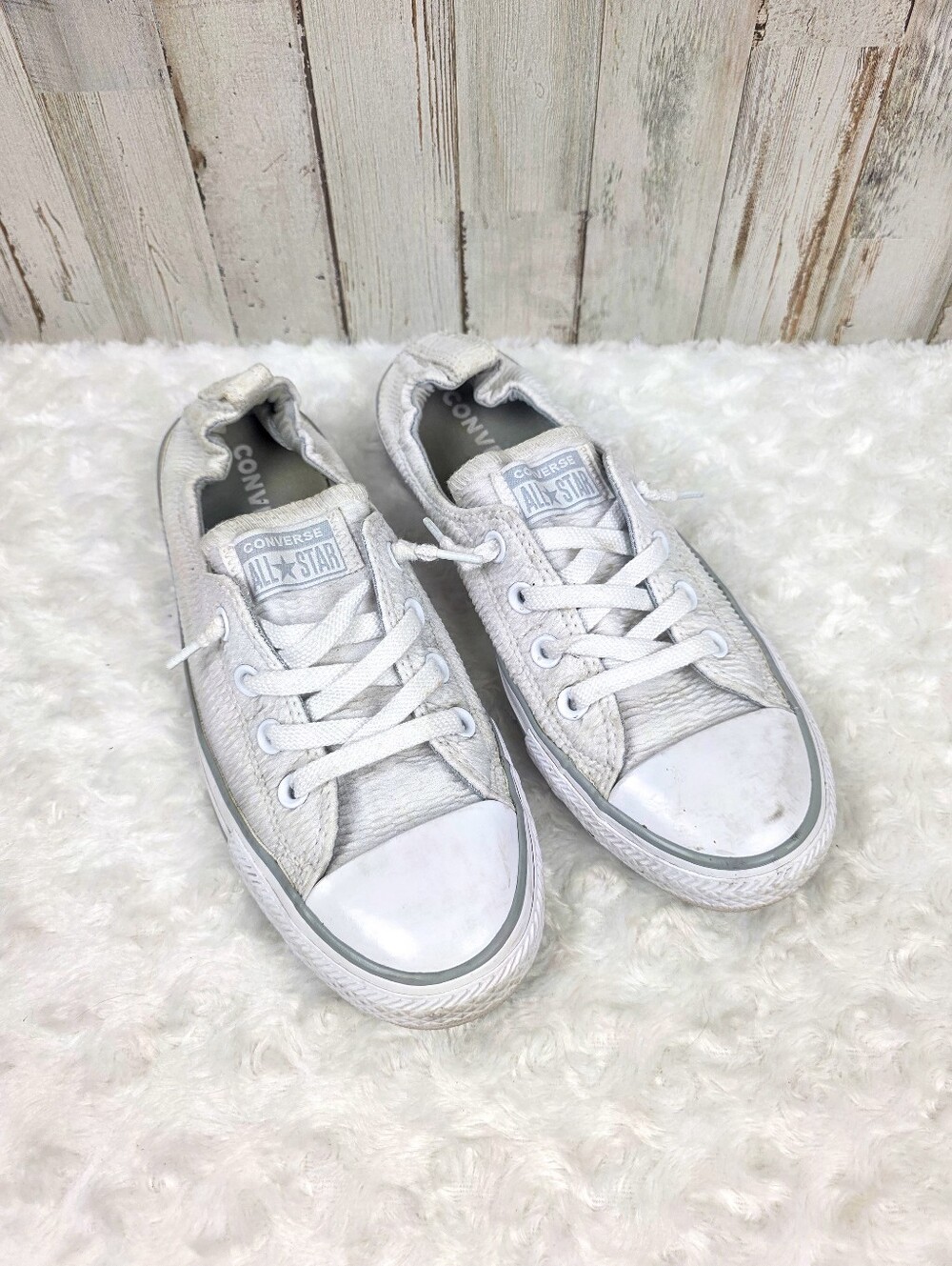 Converse Chuck Taylor All Star Shoreline Slip-on Sneakers White Size 9